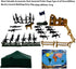 Action Figure Play Set 14pcs Military Toys Trooper with Accessories Including Army Gear Playset - Army Ranger Action Figures Military Toy Soldiers...