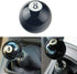 RYANSTAR Shift Knob Black 8 Ball Billiard Acrylic Gear Shift Lever Shift Knob Black Shaped Round Manual with 3 Adapters Universal Fit Compatible w...