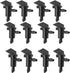 Lxcom Lighting 100 Pack 1 GPH Flag Drip Emitter Drip Emitters 4L/H Emitter Sprinkler Drippers System Parts Connect 4mm/7mm Hose for Lawn Vegetable...