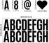 400 Pieces Black Letter Stickers 24 Sheets Large Letter Stickers 2.5 Inch Self Adhesive Number Alphabet Stickers Waterproof for Bulletin Board Let...