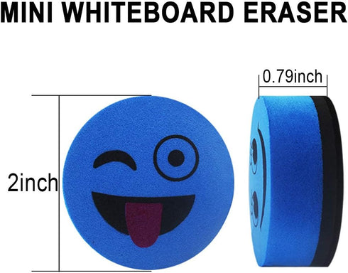 40 Pack Magnetic Whiteboard Erasers Dry Eraser Dry Erase Erasers Bulk Chalkboard Eraser Cleaner for Classroom, Office (Blue, 2 inch)...