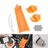 Primary Case Oil Fill Funnel Drip Free Oil Filter Funnel 10 Pack Oil Drain Plug O-Rings Set Fit for Harley Orange...