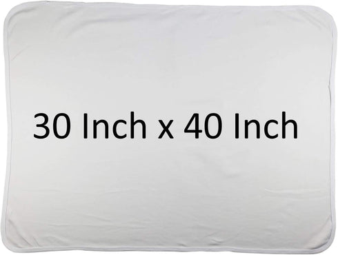 Baby Blank Receiving Blankets, 100% Cotton Fabric for 1-Pack White (30 x 40 Inches / 100% Cotton Interlock)...