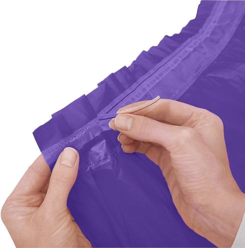 Unique Industries Plastic Table Skirt, 29" x 14", Purple...