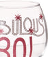 Mud Pie 119094 Fabulous at 30 Wine Glass...
