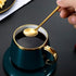 4PCS 2-6.7 ""coffee spoons and 2-6"" coffee spoons, mixing spoon, tea spoon long handle?gold spoon, iced tea spoon, mixing spoon, gold espresso sp...