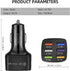 Amiss Car Charger Adapter, 6 USB Multi Port, Fast Charger, Include QC 3.0 and 5 Other Ports, Car Interior Accessories, Fit for iPhone 13/12/11/pro...