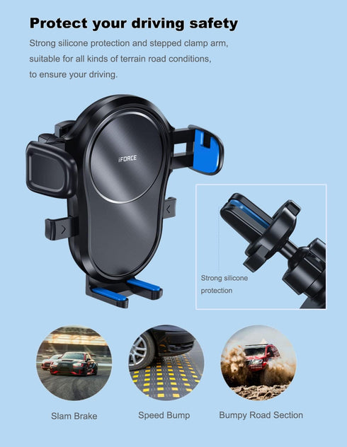 Phone Mount for Car Vent Cell Phone Holder Car Hands Free Cradle in Vehicle Car Phone Holder Mount Fit for Smartphone, iPhone, Cell Phone Automobi...