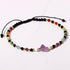 Real 7 Chakra Anklet Summer Beach Black Agate Amethyst Raw Stone Ankle Bracelets for Women Spiritual Healing Crystals Energy Yoga Meditation Gifts...