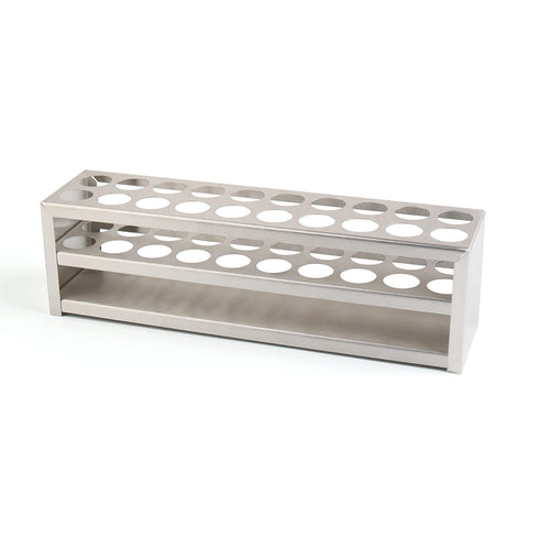 Test Tube Rack, 20 Holes Stainless Steel Test Tube Rack, with Extended Edges Providing Handles, Suitable for Tubes of Dia.?21mm, Round Holes Test ...