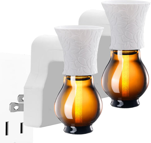 Plug in Oil Diffuser, 2 Packs Blank for DIY Air Freshener Make Unique Home Scent Aromatherapy, Work w/Essential Oil, EO+Water, Fragrance Refill fo...