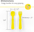 Re-Play Toddler Forks and Spoons Set - 4x4 Utensils Set for Kids - Dishwasher and Microwave Safe - Made in USA - Set of 8-5.8" x 1.2" x 0.2" - Aqu...