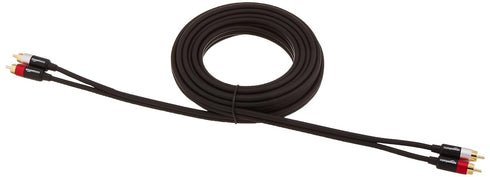 Amazon Basics 2 RCA Audio Cable for Amplifier,Active Speakers or Subwoofer with Gold-Plated Plugs, 15 Feet, Black...