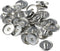 diyhub 100Pcs Hemmed Round Snap Button,18mm Base Trays Blank Press Button for DIY Jewelry Making...