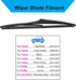 Rear Wiper Blade-12 inch Rear Windshield Wiper Blades for Toyota Highlander 2001-2019 / Toyota Land Cruiser 2008-2021 / Dodge Journey 2009-2022 / ...