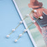 Boho Dangle Pearl Drop Earrings Long Tassel Pearl Earrings Vintage Pearl Studs Earrings Wedding Pearl Chain Earrings jewelry for Women and Girls...