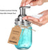 Amolliar Mason Jar Foaming Soap Dispenser Pump Lids, Rustproof Stainless Steel Lid Plastic Pump for Regular Mouth Mason Jar, Kitchen Bathroom Farm...