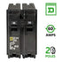Plug In Circuit Breaker, HOM, Number of Poles 2, 60 Amps, 120/240VAC, Standard...