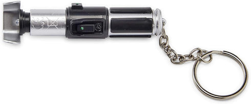 Star Wars Mini Yoda Lightsaber Flashlight - Green LED Model Replica - Attachable Keychain for Backpacks, Wallets, Phones, and Bags - Licensed Disn...