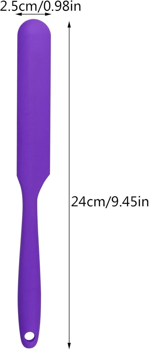 4pcs Silicone Spatula Set Heat Resistant Cake Cream Butter Spatulas Mixing Batter Scraper Non-Stick Flexible Baking Cooking Tool 4 Colors (mix col...