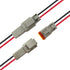 HYAT 14 AWG 2 Pin DT Connector Waterproof Automotive Electrical Connector, Male and Female Way Auto Electrical Wire Connectors Harness for Car Tru...
