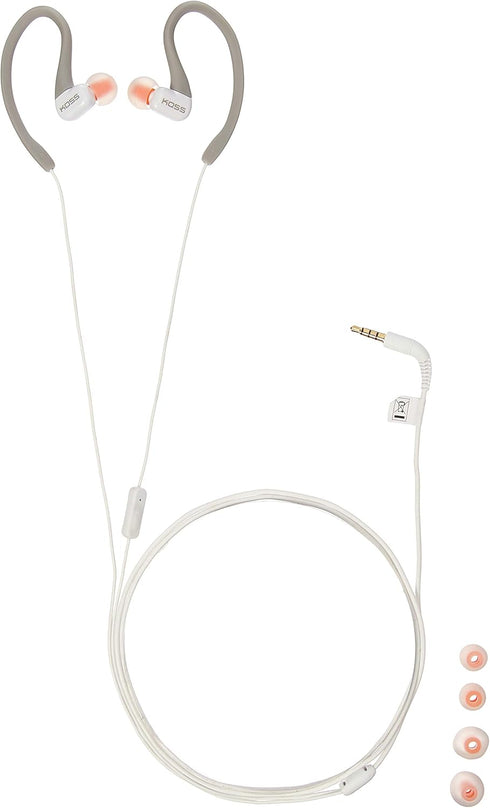 Koss KSC32iGry In-Ear Sport Clip Headphones, In-Line Microphone, Sweat Resistant, Lightweight, Grey......