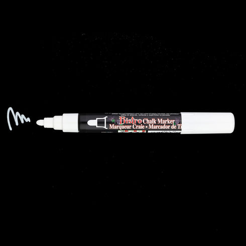 Uchida 480-C-0 Broad Point Tip Bistro Window Chalk Marker, White, 1 Count (Pack of 1)...