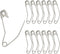120Pcs 1-1/2 Inch Curved Safety Pins, Quilting Basting Pins Versatile and Sturdy Nickel-Plated Steel Pins for Precise Quilting...