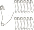 120Pcs 1-1/2 Inch Curved Safety Pins, Quilting Basting Pins Versatile and Sturdy Nickel-Plated Steel Pins for Precise Quilting...