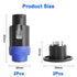 MEIRIYFA 8 Pole Speakon Connector Plug,NL4 Speak-On 8 Pin Male Audio Speaker Twist Lock Plugs and Female Panel Mount Plug Adapter for NL8FC, NL8FX...