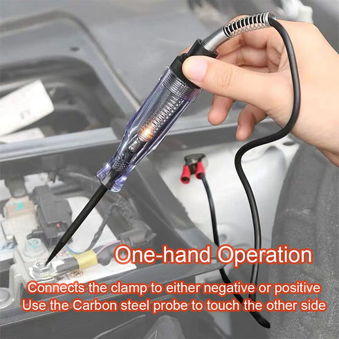 Automotive Circuit Tester, 6-24V Test Light Indicator with Sharp Carbon Probe for Fuse Testing, Light Sockets, Short Circuits, Wires, Electricians...
