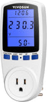 VIVOSUN Electricity Usage Monitor, Plug-in Power Watt Voltage Amps Meter with Upgraded Backlight LED, Overload Protection and 7 Display Modes for ...