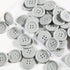60pcs Gray Buttons Sewing Plastic Resin 1inch Buttons for crafts Flatback Large Grey Buttons 4 Holes DIY Craft Sewing Buttons (Gray 25mm/1inch)...