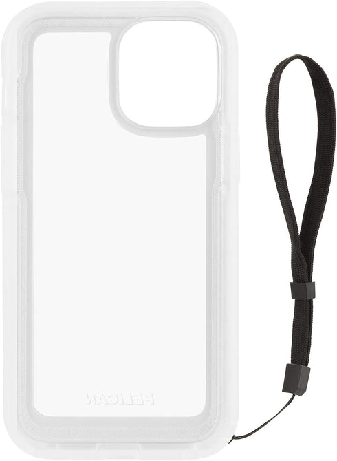 Pelican - MARINE ACTIVE Series - Case for iPhone 12 Mini (5G) - 18 ft Drop Protection - Lanyard Strap - 5.4 Inch - Clear...
