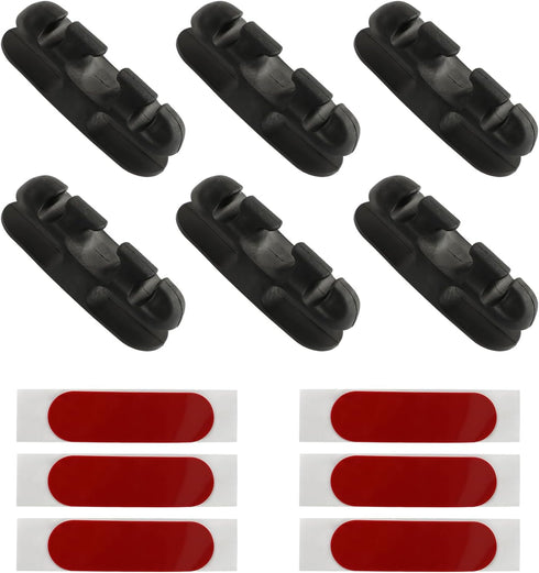 6 PCS Cord Organizer Kitchen Storage Black Soft Silicone Appliance Cord Organizer for Appliances Air Fryer Coffee Maker Blender Toaster...
