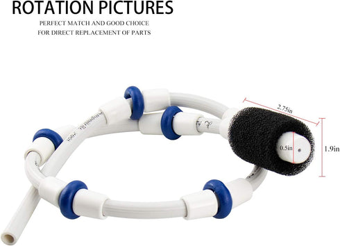 Funmit Automatic Pool Cleaner Sweep Hose Complete B5 B-5 Replacement for Zodiac Polaris 280 380 480 180 Pool Cleaner (1 Pack)...