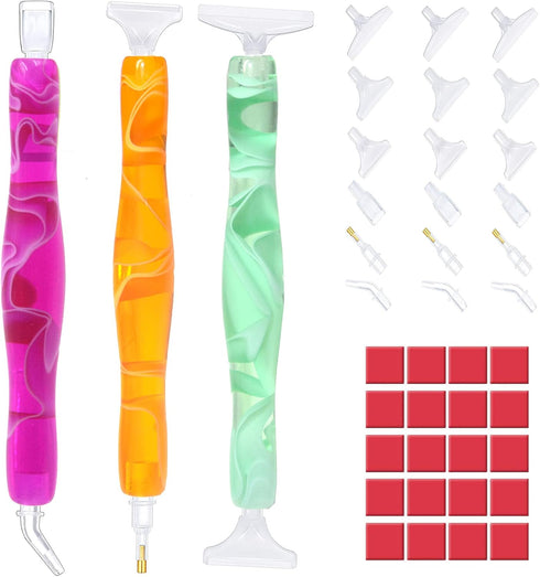 Diamond Painting Pen, Diamond Art Pen,5D Diamond Painting Art Pen Kit Tool Accessories, Diamond Painting Drill Pen Tip Head, Diamond Art Wax Clay ...