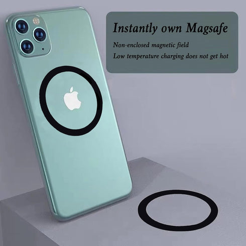 6Pcs Mag Safe Rings - Thin Adhesive Metal Magnetic Rings for iPhone 14 13 12 Pro Max Mini for Mag Safe Magnetic Wireless Charger, Car Charger Conv...