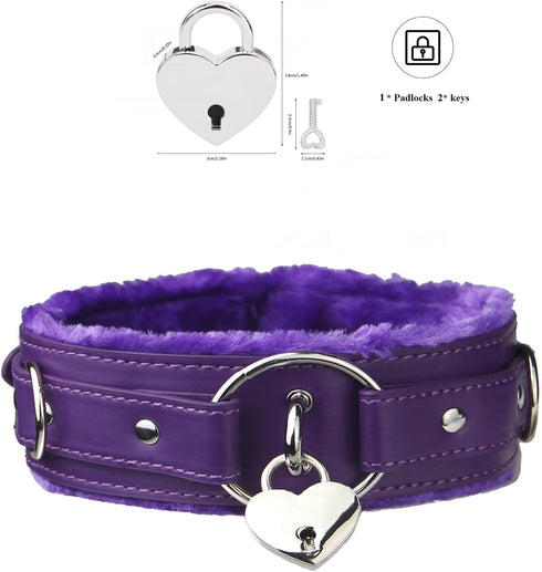 Leather choker Collar with Bell Adjustable Size for women...