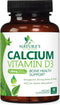 Calcium 1200 mg Plus Vitamin D3, Bone Health & Immune Support - Nature's Calcium Supplement with Extra Strength Vitamin D for Extra Strength Carbo...