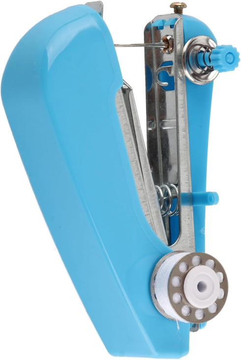 Zerodis Mini Portable Sewing Machine, Multifunction Handheld Stitching Machine Portable Mini Sewing Tool Simple Operation Handheld Sewing Device S...