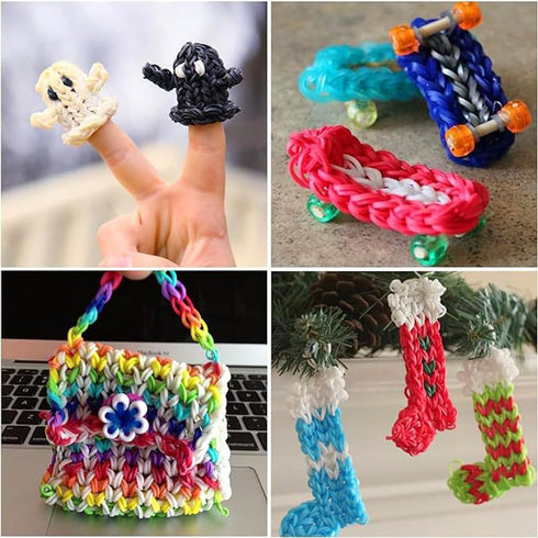 3000PCS Loom Rubber Bands Kit with 75 Clips,5 Hooks, Premium Bracelet Making Kit for Kids Weaving DIY Crafting Gift(Grey)...