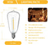 ST38 LED String Light Bulbs, 1.5 Inches Shatterproof LED Replacement Bulbs for Outdoor String Lights, 1Watt Equvanlent to 7Watt Incandescant Bulbs...