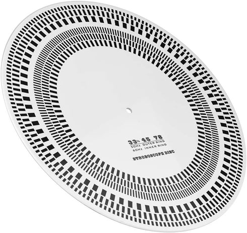 Turntable Strobe Disc, Profesional LP Turntables Record Disc Calibration Disc Stroboscope Disc Tests 33/45/78RPM...