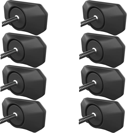 Baby Gate Wall Protector - Protect Walls & Doorways from Pet & Dog Gates - for Child Pressure Mounted Stair Safety Gate- 8 Pack, Black...