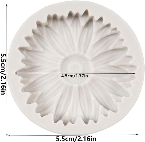 Chrysanthemum Flower Silicone Mold Flower Fondant Cake Baking Molds Chocolate Candy Mold For Cake Decoration Cupcake Topper Polymer Clay Gum Paste...