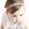 DANMY Baby Girl Super Elastic Headband,Cotton Lace Toddler Hair Band,Infant Soft Turban Hair Accessories Set (gold 1pcs)...