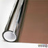 One-Way Bronze Mirror Finish Vinyl Window Wrap Self-Adhesive Film Roll (12 Inch x 60 Inch)...