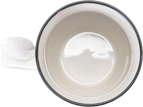 SUMMIT COLLECTION Alchemy Gothic Purrfect Brew Black Cats 11 fl oz Mug and Spoon Set Bone China...