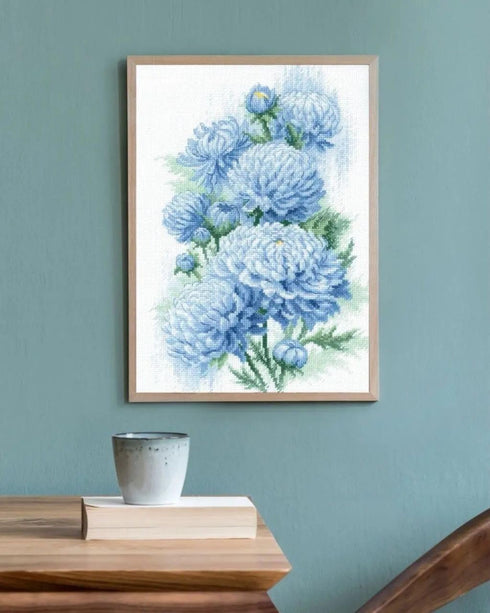RIOLIS Counted Cross Stitch kit 2140 Delicate Chrysanthemums...